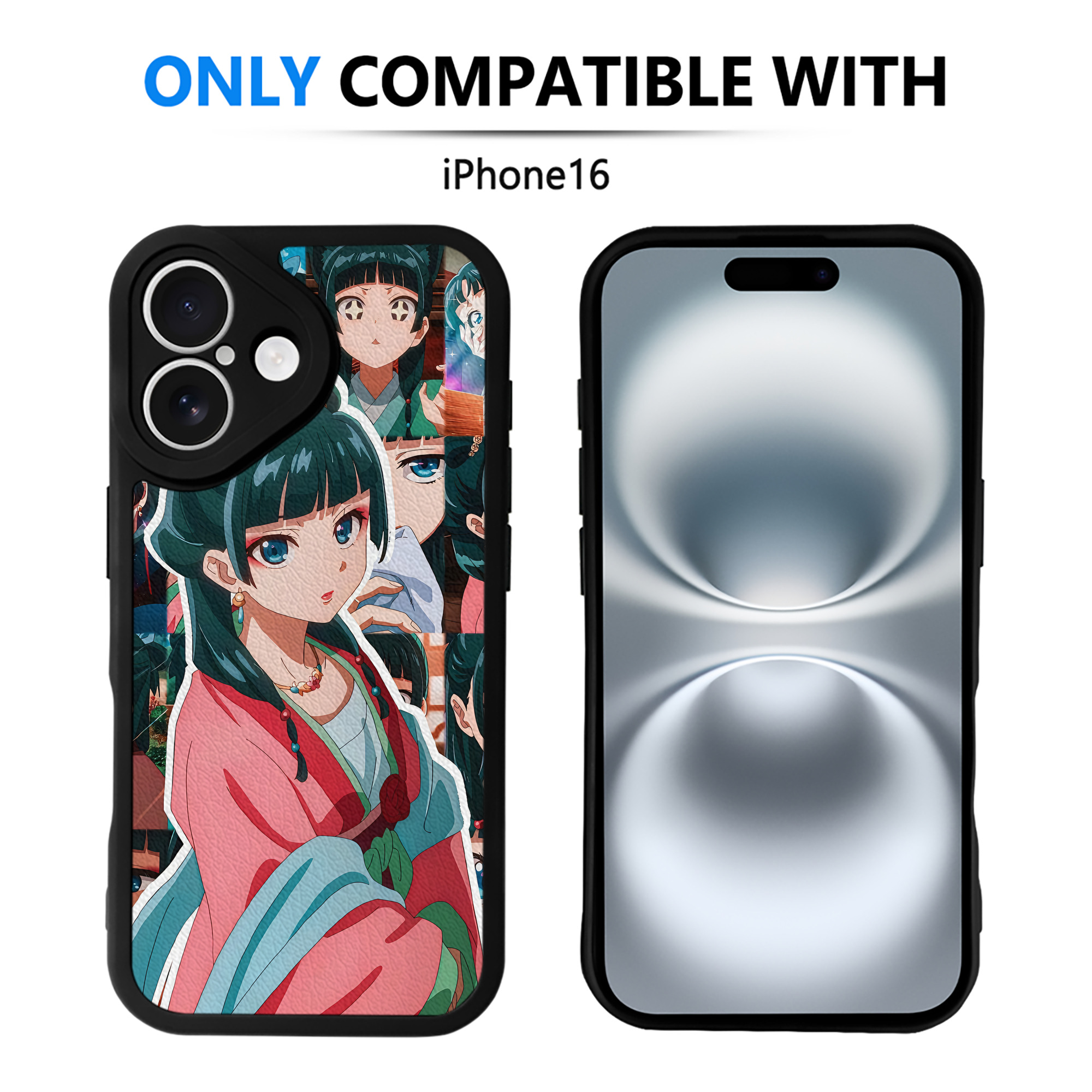 （画像用） 薬屋のひとりごと The Apothecary Diaries 【iPhone 16シリーズ対応】シリコンスマホケース（レザー調） 材質：シリコン